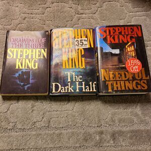 Stephen King Trade Paperback Hardcover NEEDFUL THINGS DARK HALF DRAWING OF THE 3